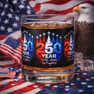 Verre À Whisky Trail Jet Patriotique du 250e Anniversaire
