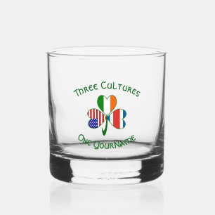 Verre À Whisky Trèfle personnalisé Costaricien Irlandais Américai