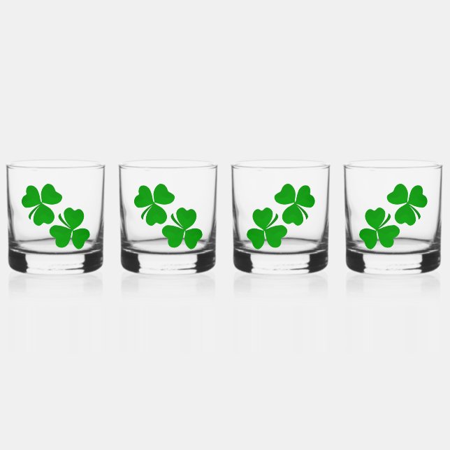 Verre À Whisky trèfle shamrock (Recto)