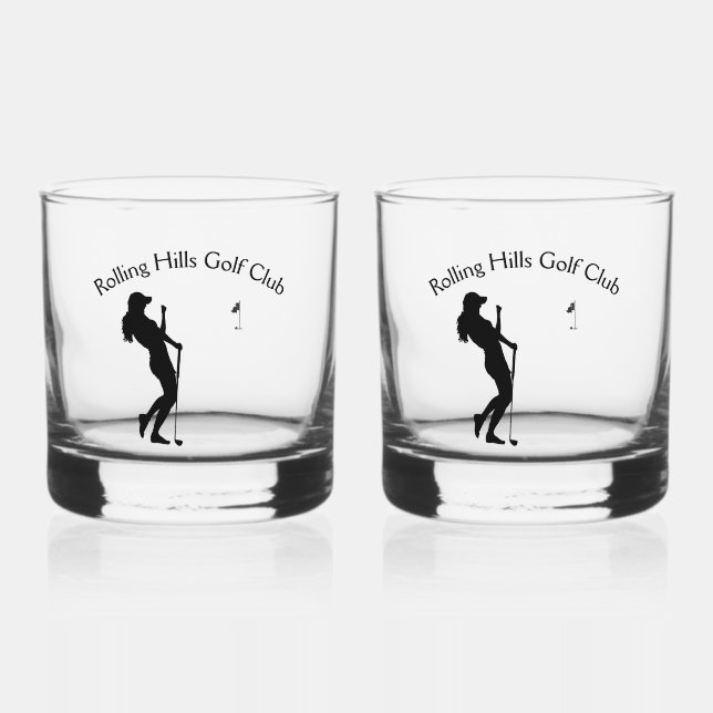 Verre À Whisky Trou de golf pour dames en une personne (Recto)