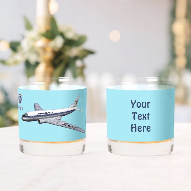 Verre À Whisky Tupolev (Т у п л о в) Tu-104 Airliner (Insitu (Mariage))