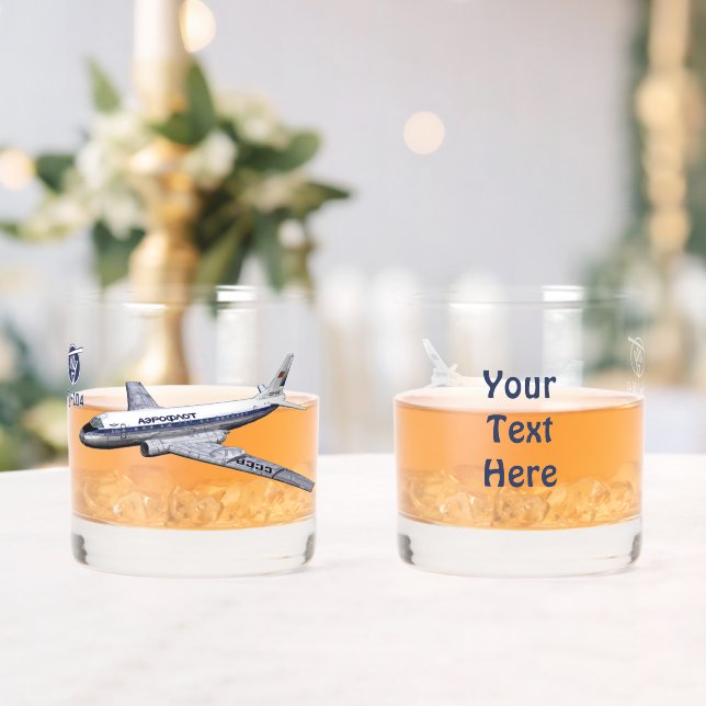 Verre À Whisky Tupolev (Т у п л о в) Tu-104 Airliner (Insitu (Mariage))
