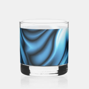 Verre À Whisky Vague de soie bleue