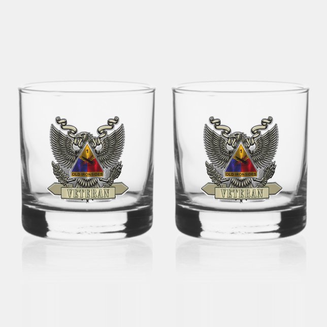 Verre À Whisky Vétéran de la 1re division blindée (Recto)