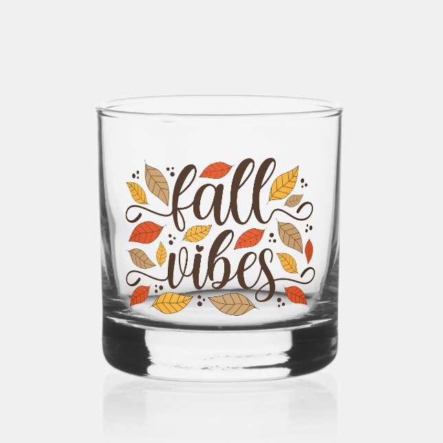 Verre À Whisky Vibes d'automne (Recto)
