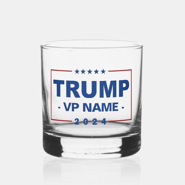 Verre À Whisky Vice-président Trump 2024 sur mesure (Recto)