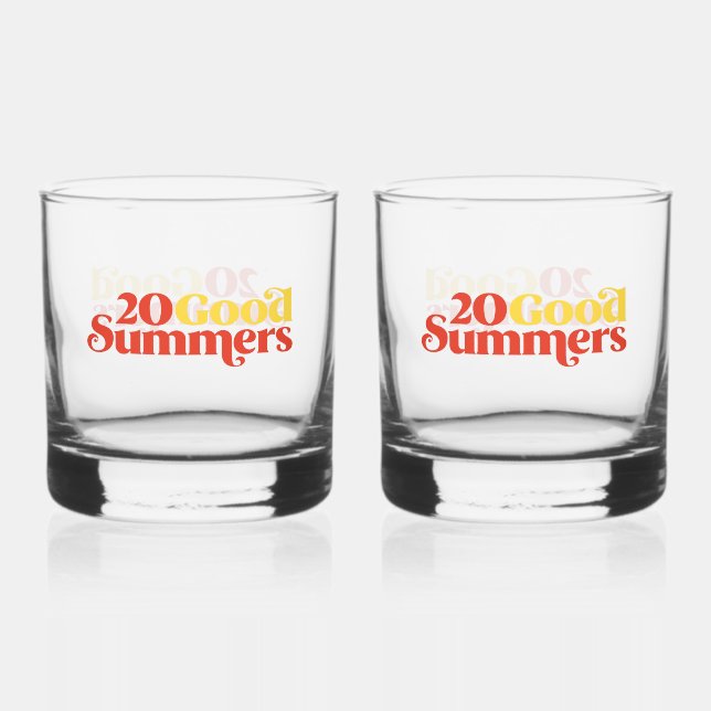 Verre À Whisky Vingt Bons Étés (Recto)