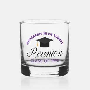 Verre À Whisky Violet High School Reunion Party Alumni personnali