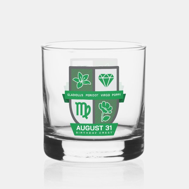 Verre À Whisky Virgo Birthday Crest™ for August 23-31 (Recto)