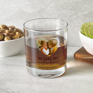 Verre À Whisky Vous aimez grand-père coeur Photo