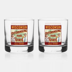 Verre À Whisky Wisconsin Sortir Votre État Depuis 1848