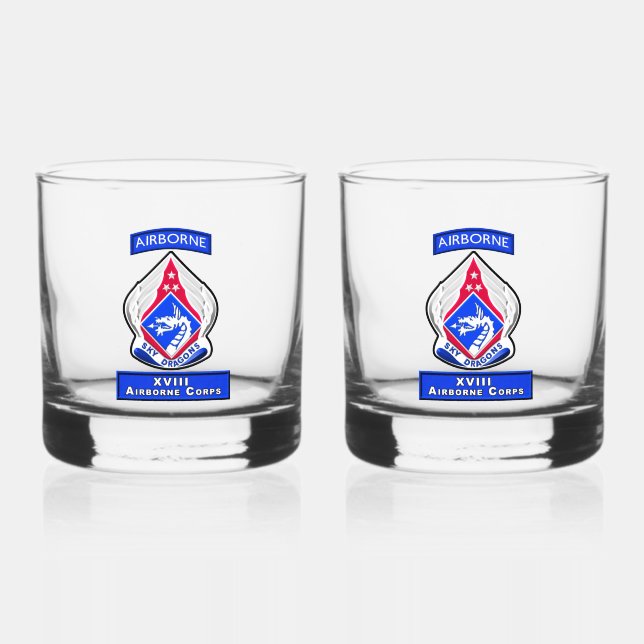 VERRE À WHISKY XVIII AIRBORNE CORPS (Recto)