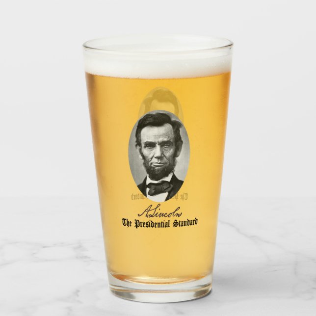 Verre Abraham Lincoln, La Norme Présidentielle. (Dos (rempli))