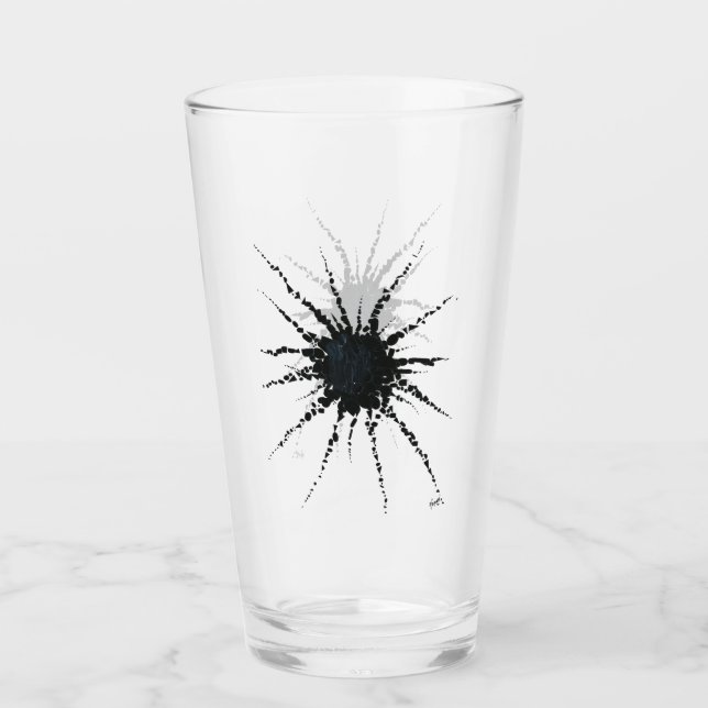 Verre Abstrait dans les formes de bande et de lettres 3 (Devant)