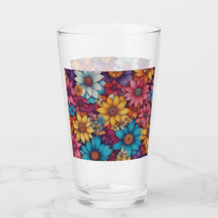 Verre Abstrait floral #39