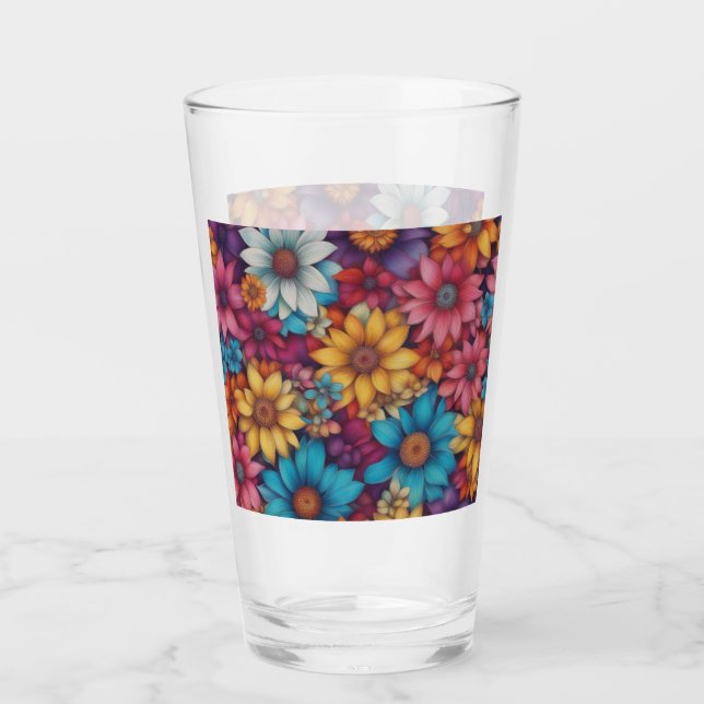 Verre Abstrait floral #39 (Devant)