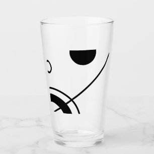 Verre Abstrait noir et blanc