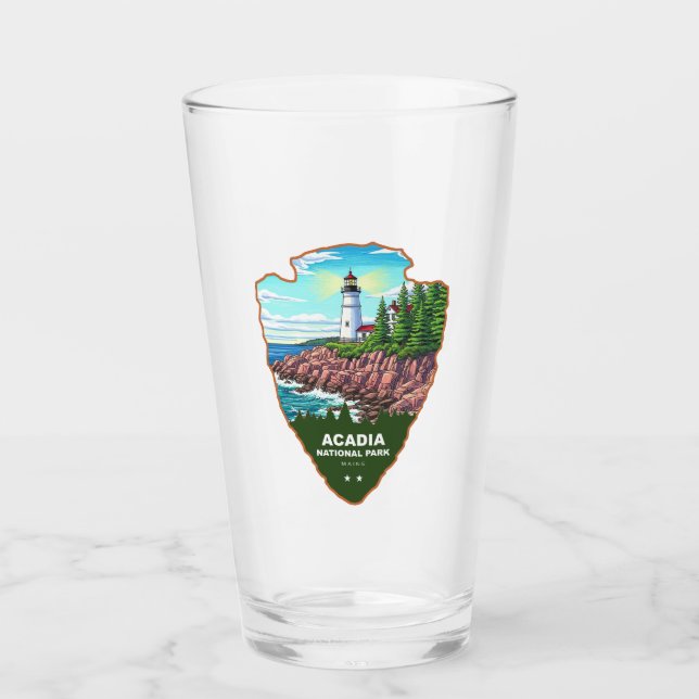 Verre Acadia National Park Maine Flèche (Devant)