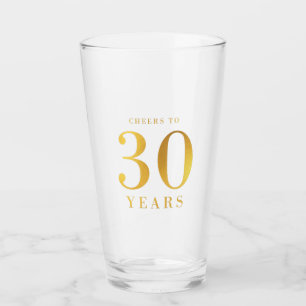 Verre Acclamations d'or de Faux à 30 ans d'anniversaire