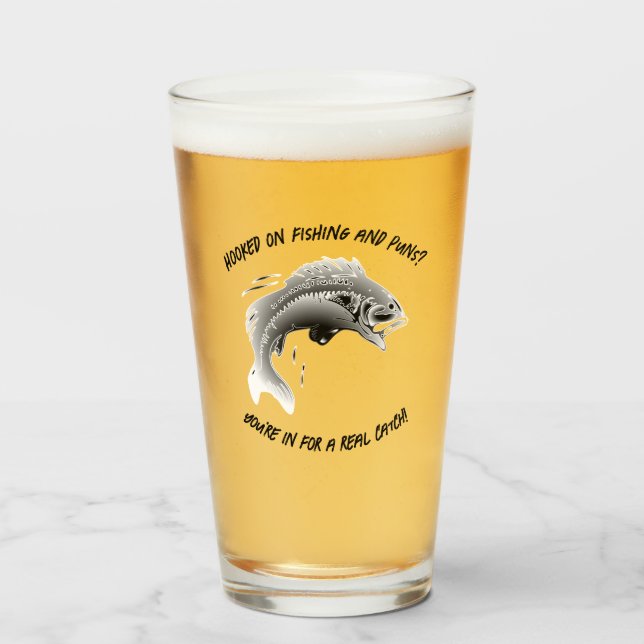 Verre Accompagné sur la pêche et les canons ? - Bière de (Devant (rempli))