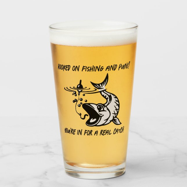 Verre Accompagné sur la pêche et les canons ? - Bière de (Devant (rempli))
