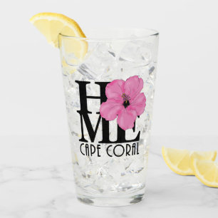 Verre ACCUEIL Cape Coral Pink Hibiscus