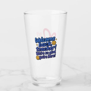 Verre Accueil de l'enseignant Coupe de dos