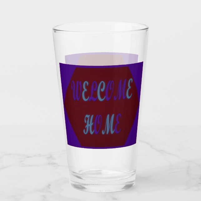 Verre Accueil vin rouge et bleu roi (Devant)