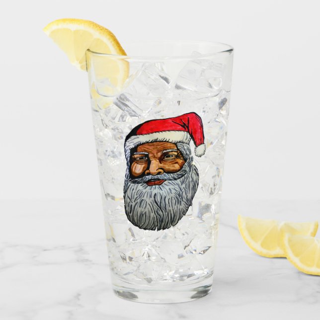 VERRE AFRICAIN AMÉRICAIN KRIS KRINGLE (Devant glace)