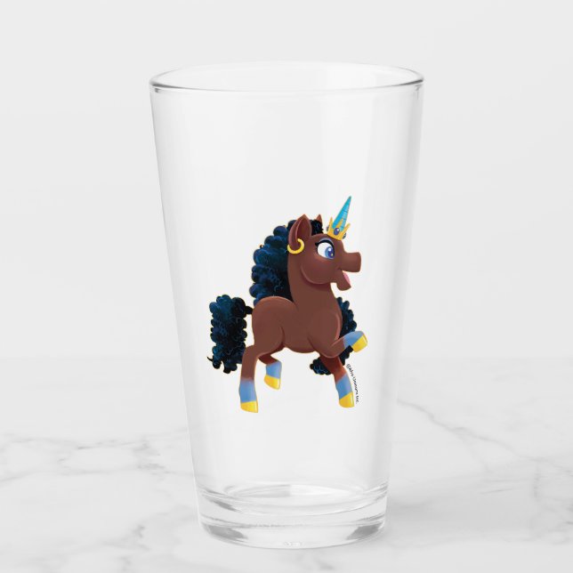 Verre Afro Unicorn | La magie (Devant)