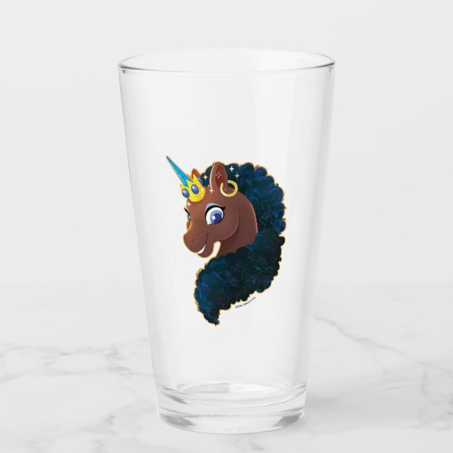 Verre Afro Unicorn | Magique (Devant)