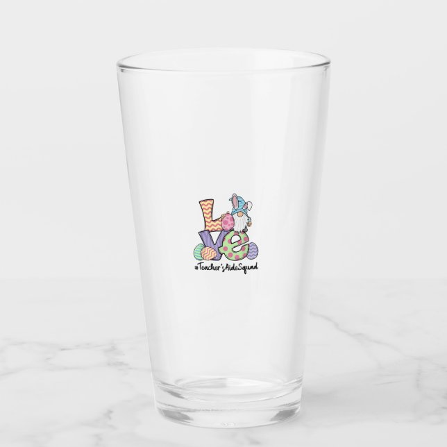 Verre Aide de professeur de Pâques gnomes Professeur de  (Devant)