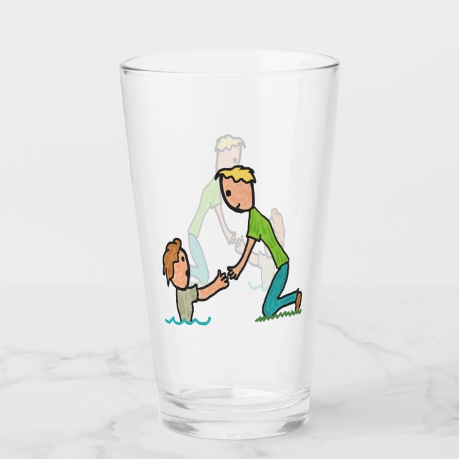 Verre Aider la main (Devant)