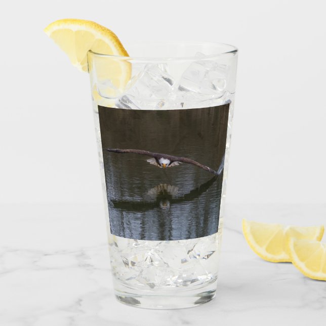 Verre Aigle de Bald en vol (Devant glace)