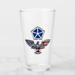Verre Aigle du V Corps blindé avec écusson