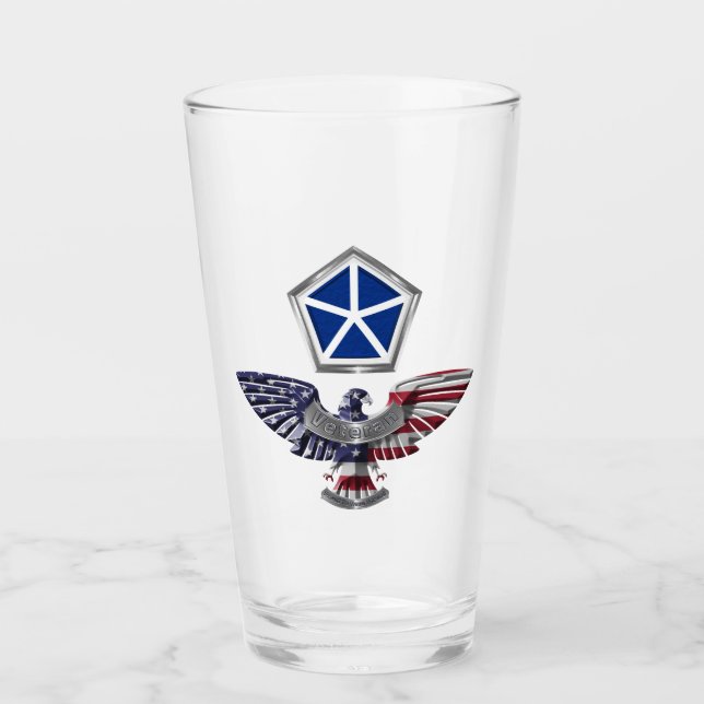 Verre Aigle du V Corps blindé avec écusson (Devant)
