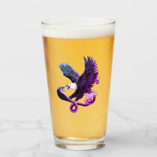 Verre Aigle et serpent