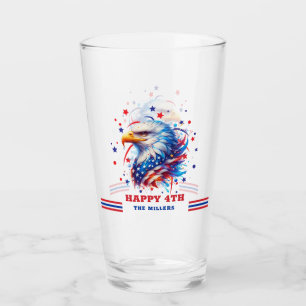 Verre Aigle patriotique américain