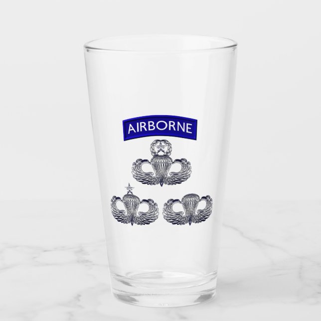 Verre Ailes de saut de parachutiste aéroporté (Devant)