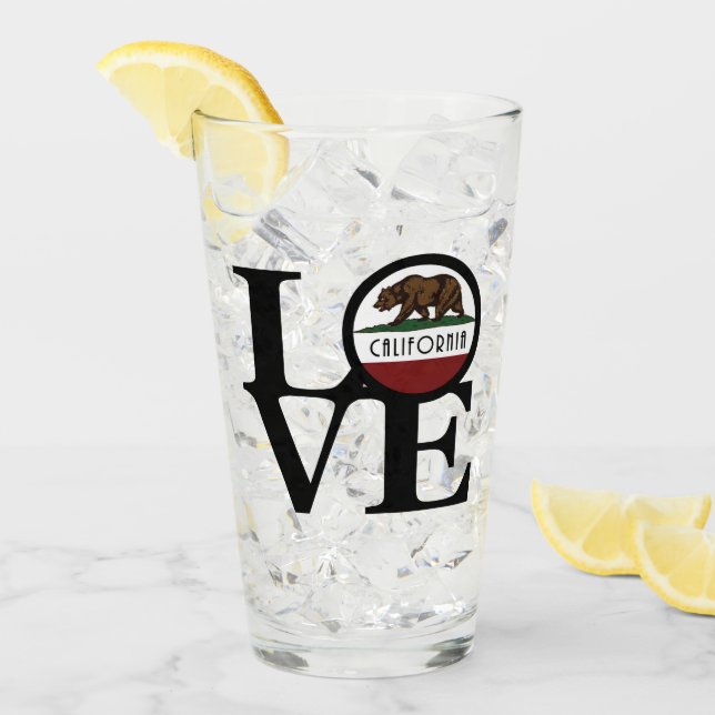 Verre AIMER LA Californie (Devant glace)