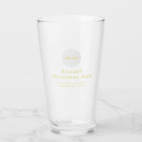 Ajouter Logo Elegant Gold Glass Cup