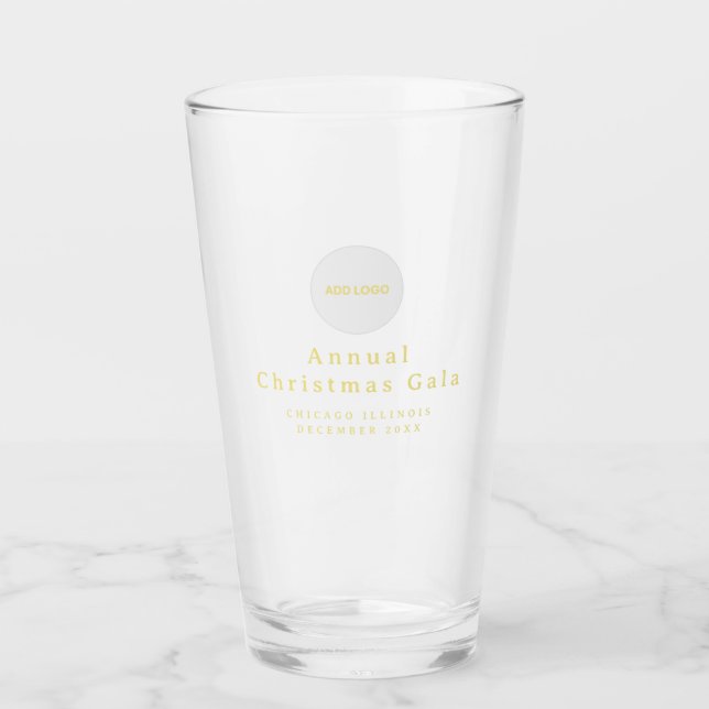 Verre Ajouter Logo Elegant Gold Glass Cup (Devant)