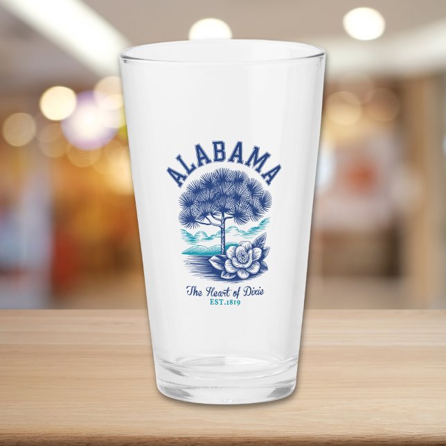 Verre Alabama State Pride – Camellia Flower and Tree  (Créateur téléchargé)