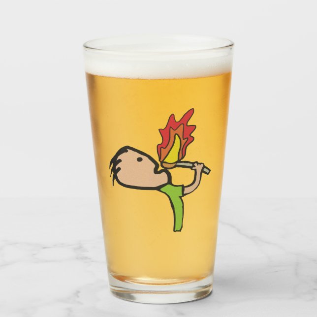 Verre Alimentation par feu (Devant (rempli))