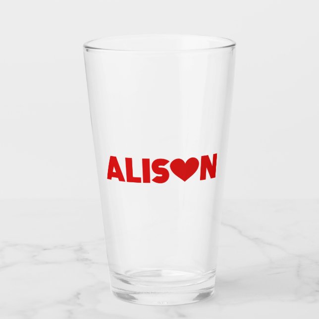 Verre Alison Love (Devant)