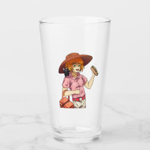 Verre Aller à un pique-nique avec un chat