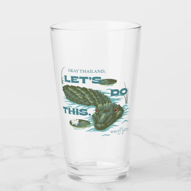 Verre Alligator - Le Lotus Blanc (Devant)
