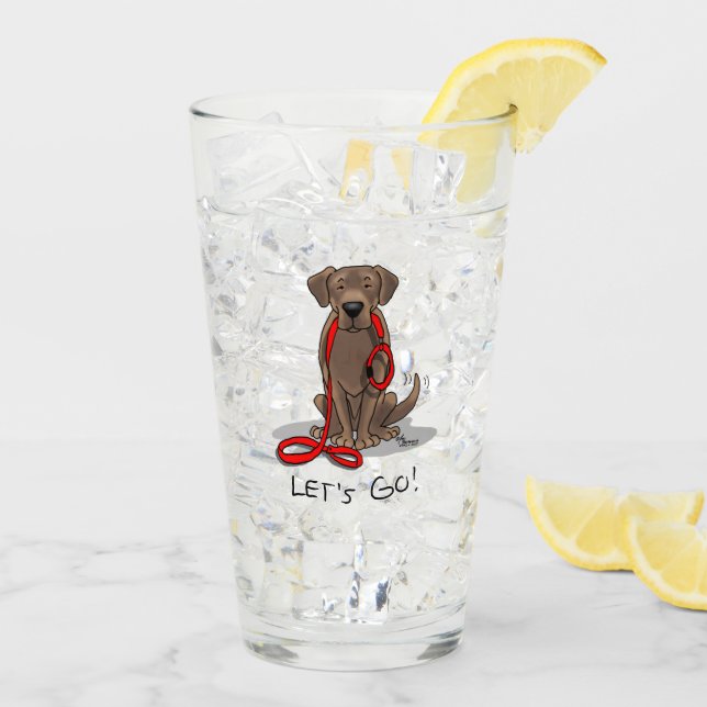 Verre Allons-y ! Laboratoire de chocolat Labrador Retrie (Dos glace)