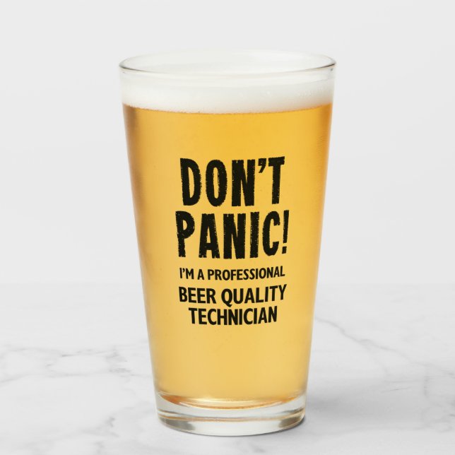Verre Amant de bière drôle (Devant (rempli))