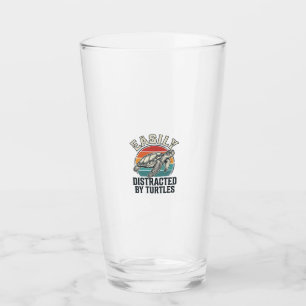 Verre Amateur de tortues vintage facilement distrait par